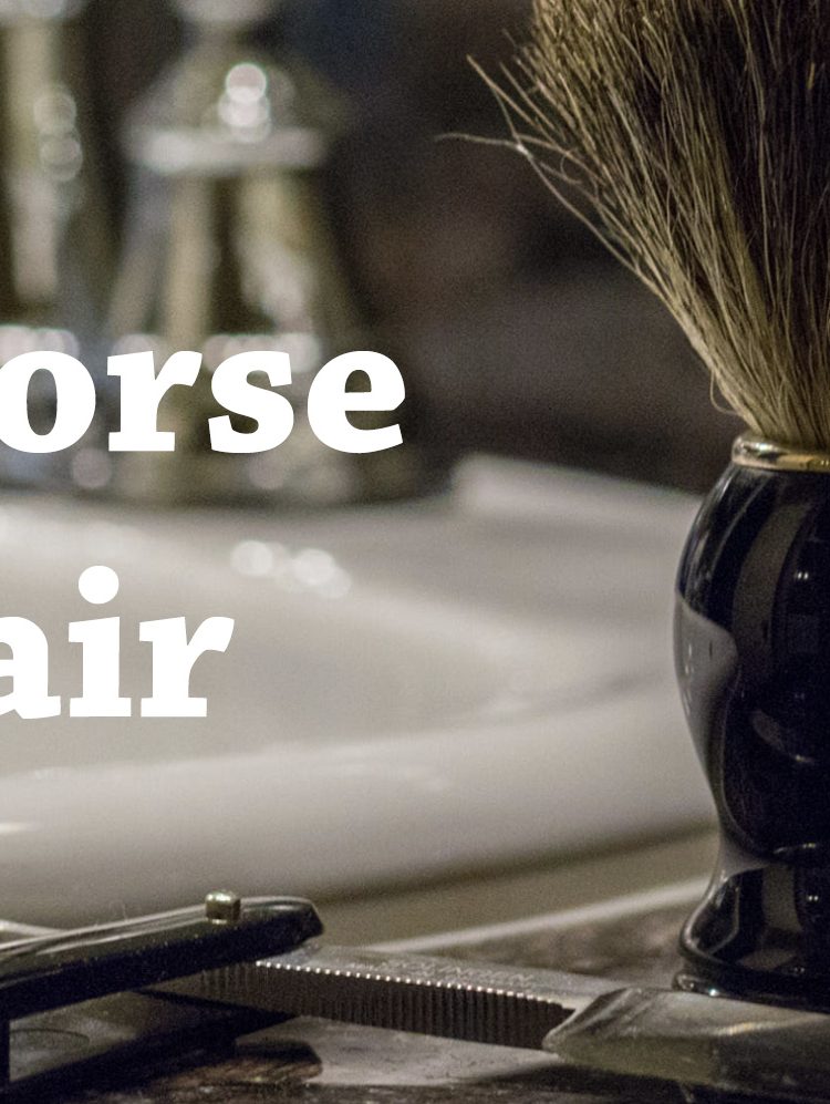 horse shaving brush brume